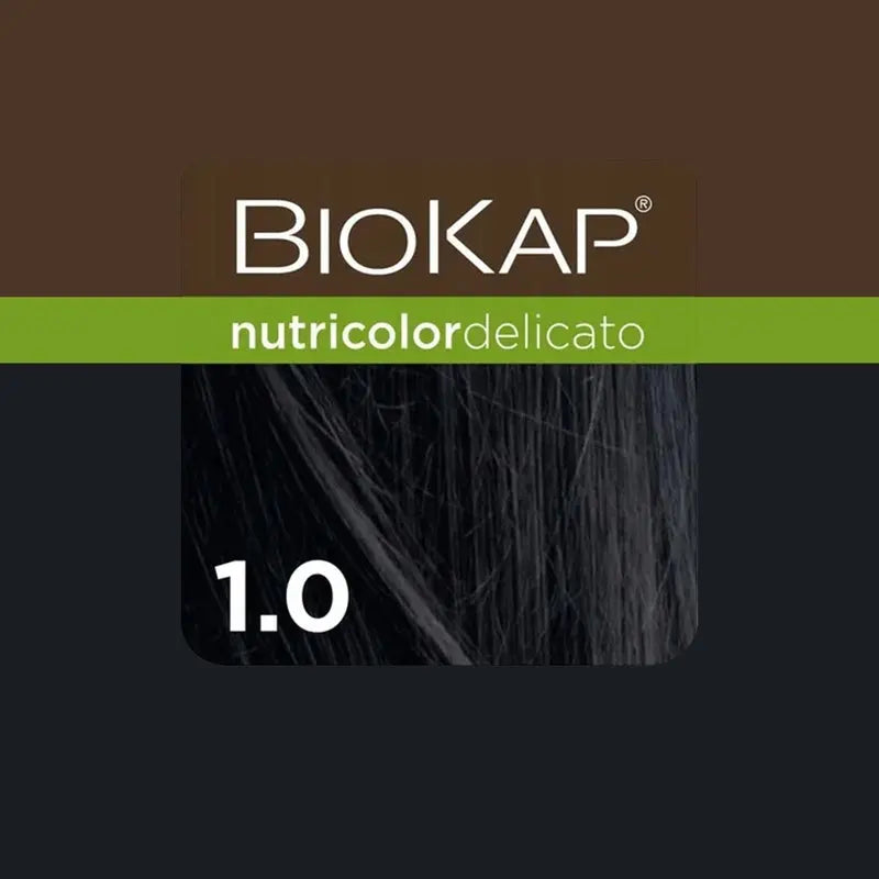 Biokap Nutricolor Delicato 1.0 Natural Black 140 mL Biokap