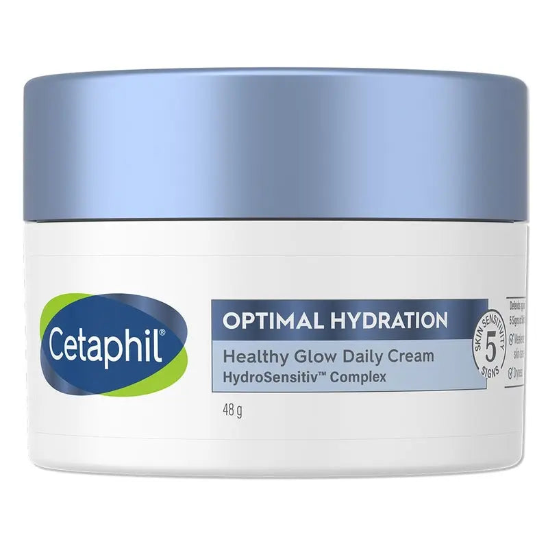Cetaphil Optimal Hydration Healthy Glow Daily Moisturizing Cream For Dry or Dehydrated Skin 48g Cetaphil