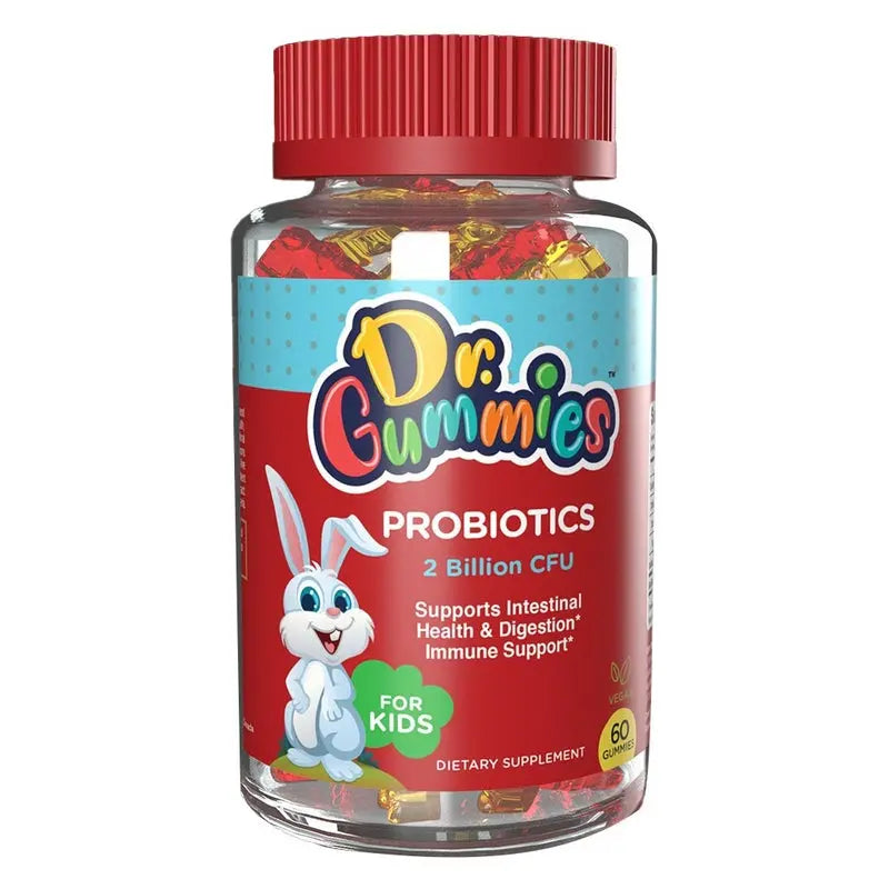 Dr. Gummies Kids Probiotic Gummies With 2 Billion CFU For Digestive Support, Pack of 60’s Dr. Gummies