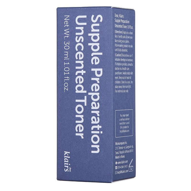 Dear Klairs Supple Preparation Unscented Moisturizing Facial Toner 30ml Dear Klairs