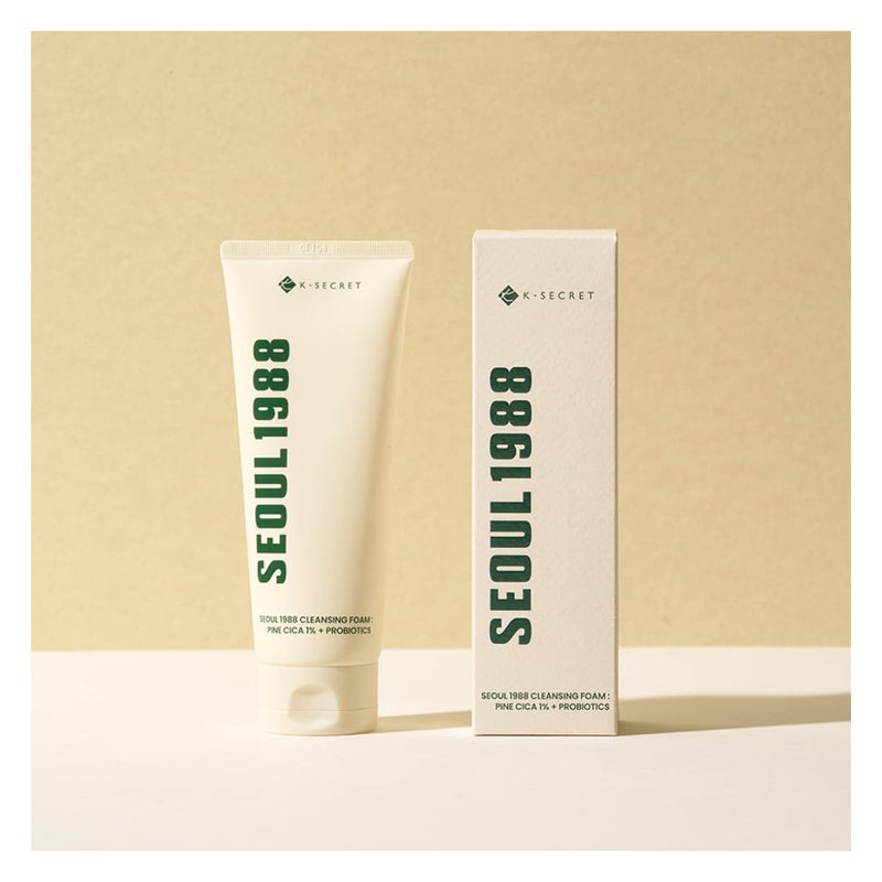 K-Secret Seoul 1988 Pine Cica 1% + Probiotics Cleansing Foam 150ml K-Secret