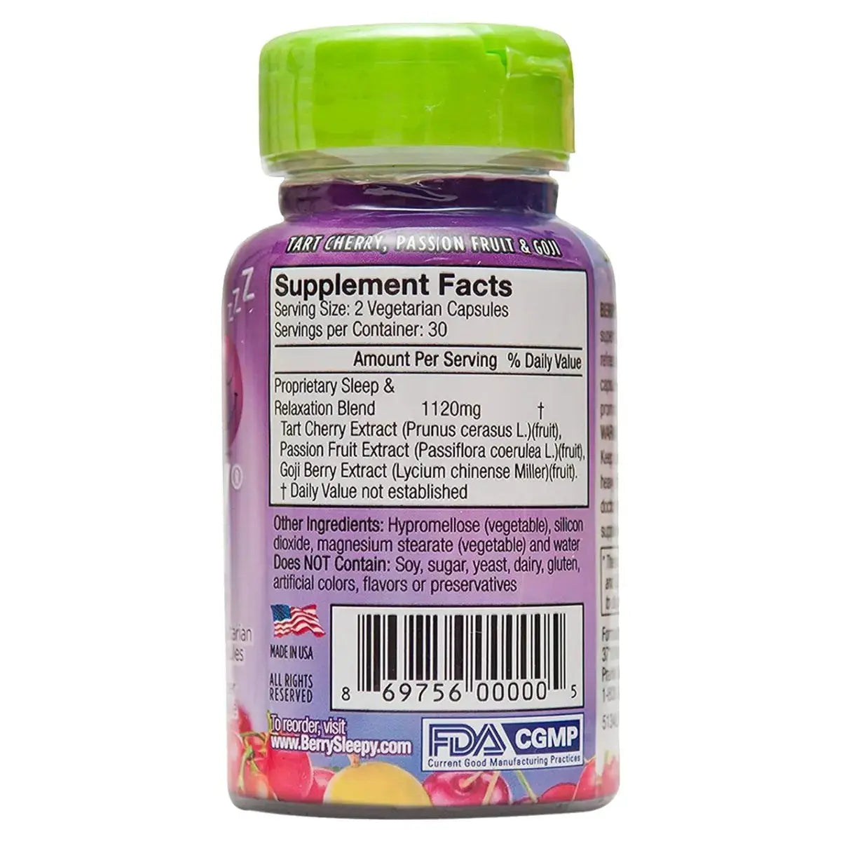 Pharmaxxi Berry Sleepy Sleep Supplement Capsules, Pack of 60's Pharmaxxi