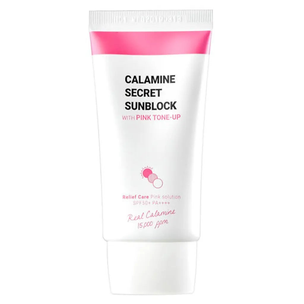 K-Secret Calamine Secret Sunblock With Pink Tone-Up SPF 50+ & PA++++ 50ml K-Secret