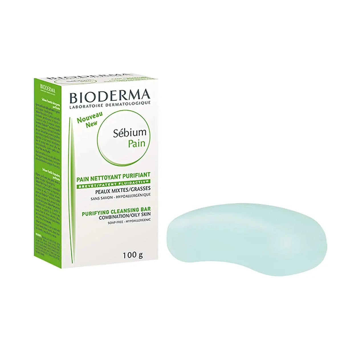 Bioderma Sebium Pain Purifying Cleansing Bar Combination To Oily Skin 100gm bioderma