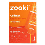 Zooki Super Strength Marine Collagen 11000mg Mango Peach Flavor Liquid Sachets 18.5ml, Pack of 14's Zooki