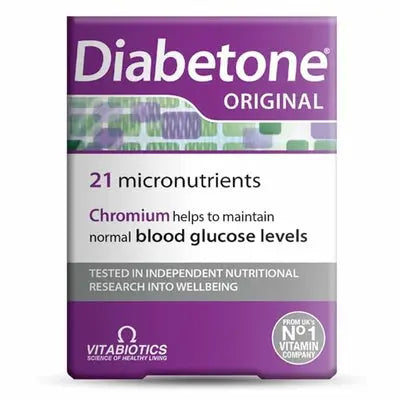 Vitabiotics Diabetone Original Nutritional Supplement Tablets For Diabetes, Pack of 30's Vitabiotics