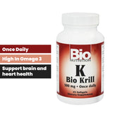 Bio Nutrition Krill 500mg 45 Softgels Bio Nutrition
