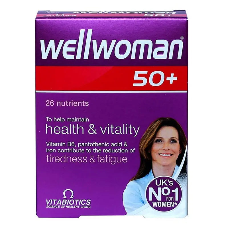 Vitabiotics Wellwoman 50+ Tablet For Women's Health & Vitality Support, Pack of 30's Vitabiotics