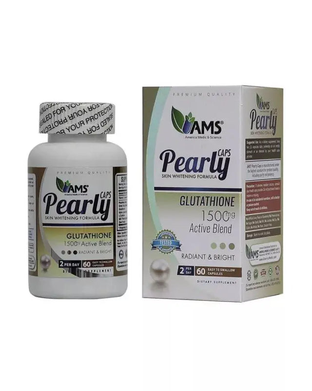 AMS Pearly Skin Glutathione Supplement 60 Capsules AMS