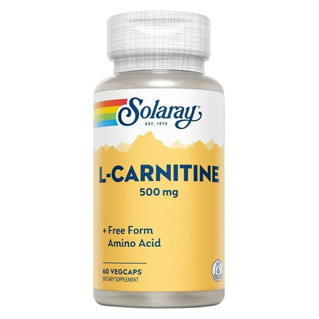 Solaray L- Carnitine 500mg Veg Capsules, Pack of 60's Solaray