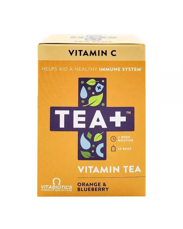 Vitabiotics Tea+ Vitamin C Vitamin Tea For Immune Support, Pack of 14's Vitabiotics
