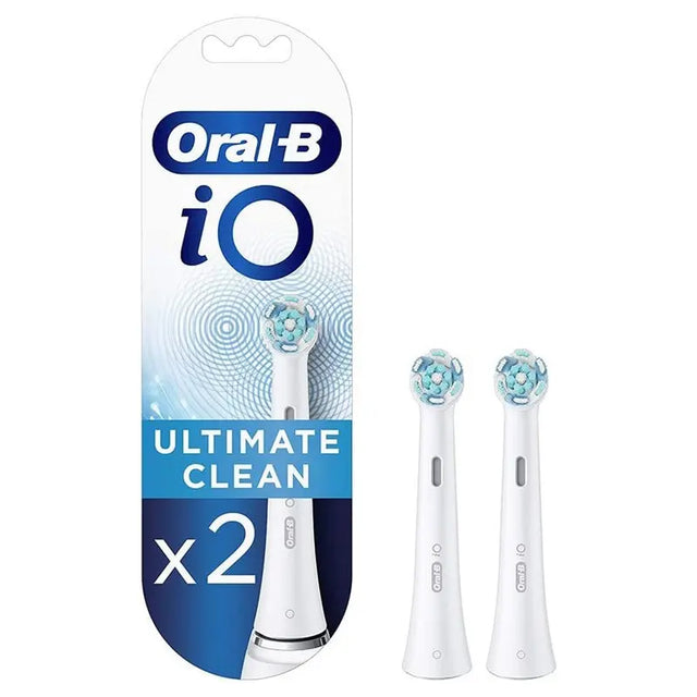 Braun Oral B iO Ultimate Clean Replacement Brush Heads White, 2's Braun