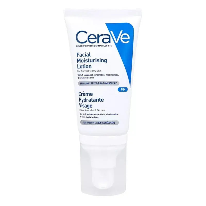 CeraVe Facial Moisturising PM Lotion For Normal To Dry Skin 52ml CeraVe