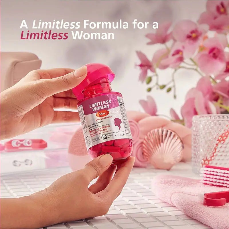 Eva Pharma Limitless Woman Max Multivitamins & Minerals Supplement Tablets, Pack of 30's Eva Pharma