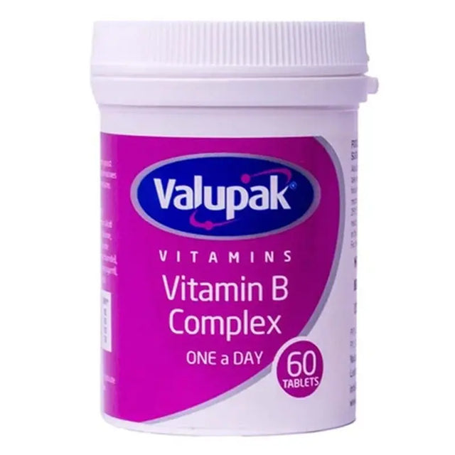 Valupak One A Day Vitamin B Complex Supplement Tablets, Pack of 60's Valupak