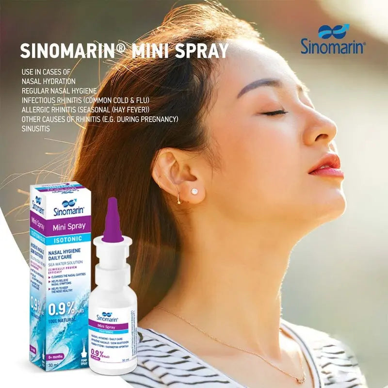 Sinomarin Natural Hygiene Daily Care Isotonic Mini Nasal Spray 30ml Sinomarin