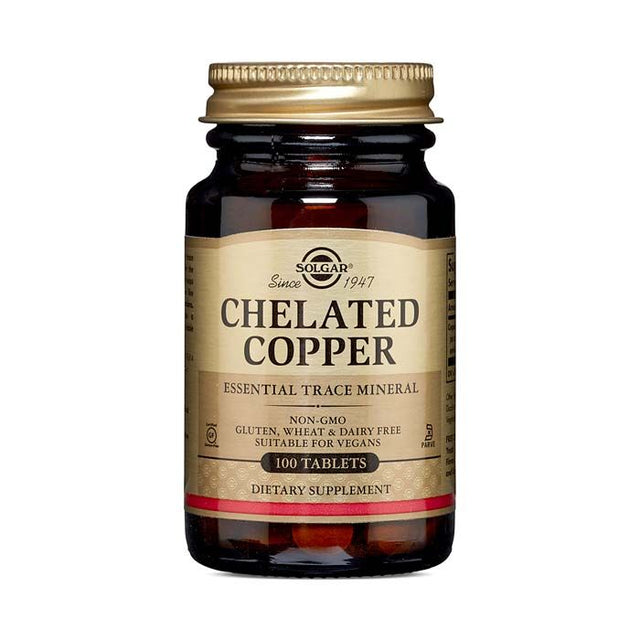 Solgar Chelated Copper 100 Tablets Solgar
