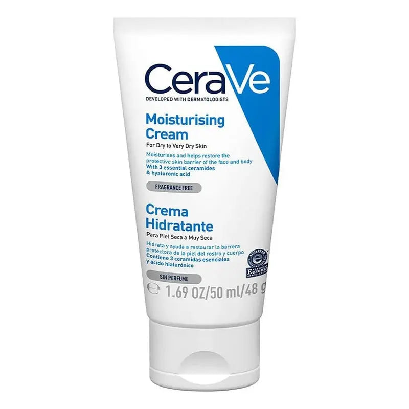 CeraVe Fragrance Free Moisturising Cream For Dry Skin 50ml CeraVe