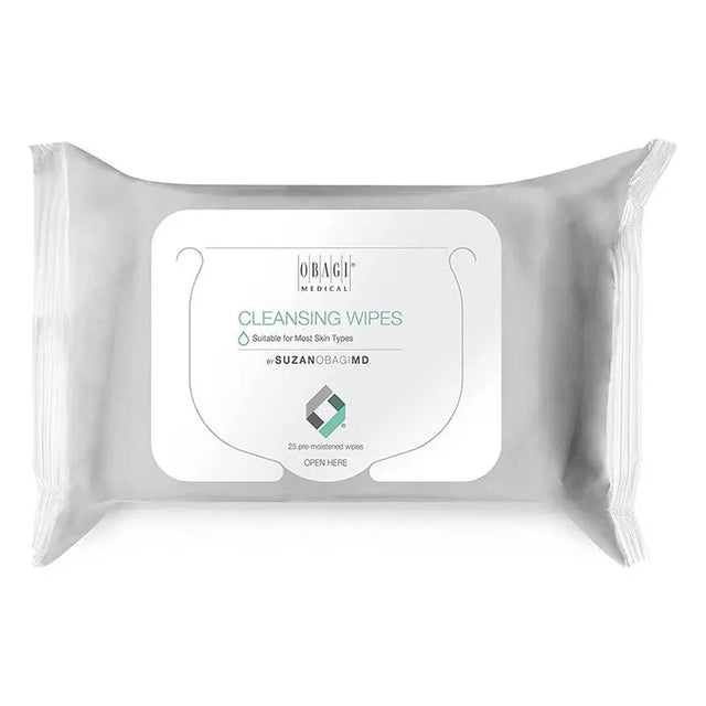 Obagi Medical On The Go Cleansing & Makeup Removing Wipes For Oily & Acne Prone Skin, Pack of 25's Obagi