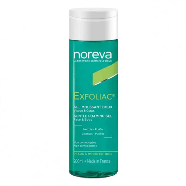 Noreva Exfoliac Gentle Foaming Gel For Face And Body 200ml Noreva