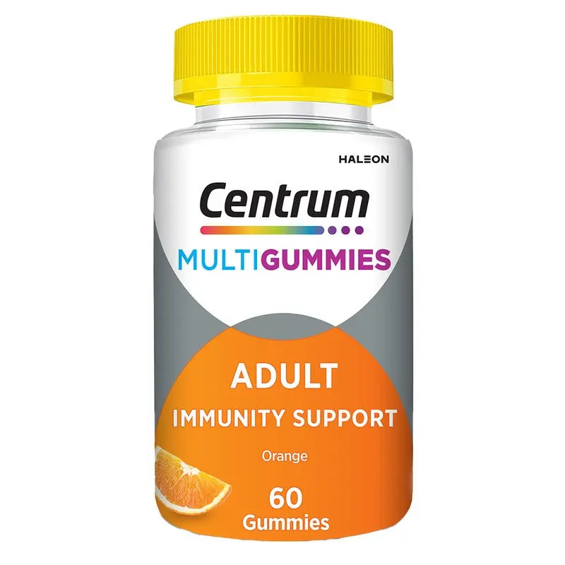 Centrum Adult MultiGummies For Immunity Support, Orange Flavor, Pack of 60's Centrum