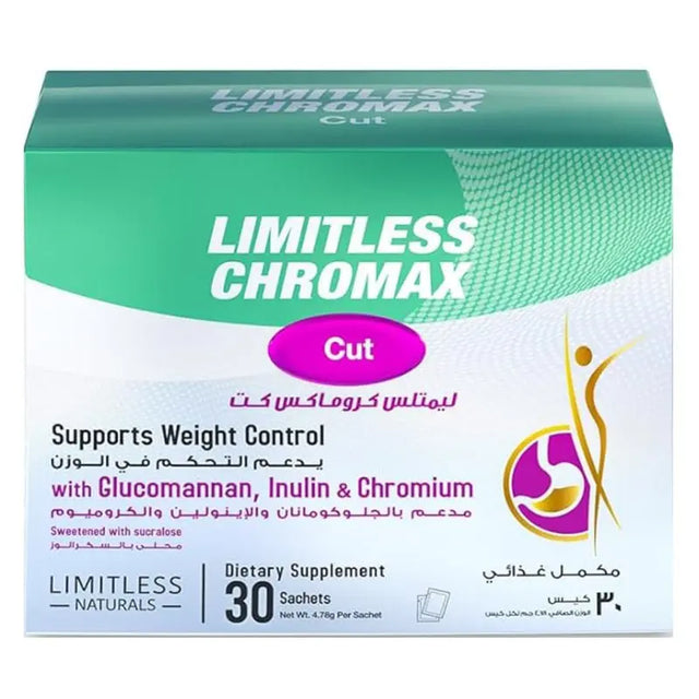 Eva Pharma Limitless Chromax Cut Sachets For Weight Loss, Pack of 30’s Eva Pharma