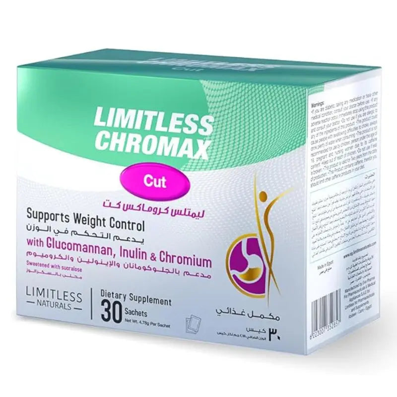 Eva Pharma Limitless Chromax Cut Sachets For Weight Loss, Pack of 30’s Eva Pharma