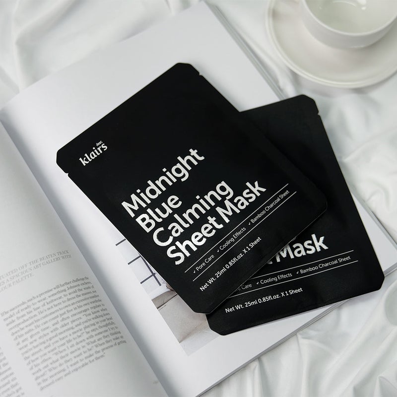 Dear Klairs Midnight Blue Calming Face Sheet Mask 25ml Dear Klairs