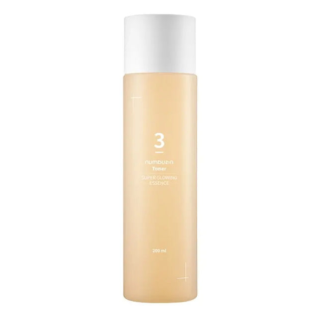 Numbuzin No 3 Super Glowing Essence Facial Toner For Dull & Dry Skin 200ml Numbuzin