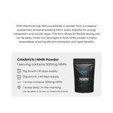 Charava NMN Antiaging Supplement NAD+ Activator Powder 30g - 60 Servings Charava