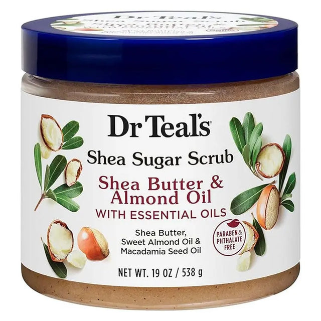 Dr Teal’s Shea Sugar Body Scrub With Shea Butter, Almond Oil & Essential Oils 538g Dr Teal's
