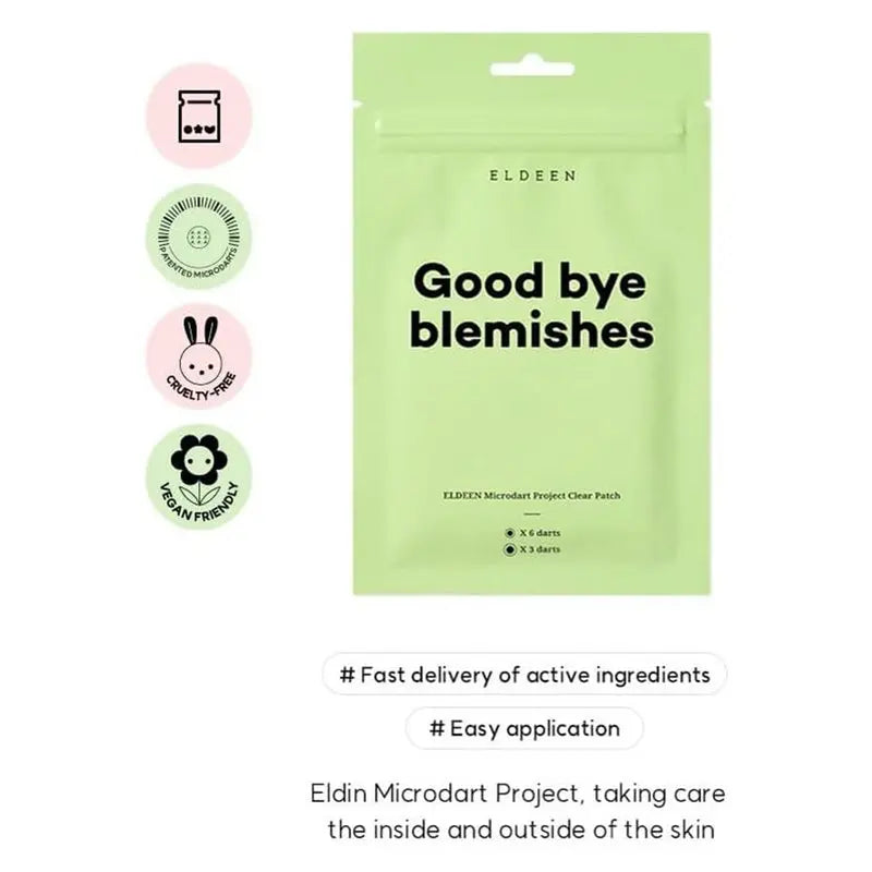 Eldeen Good Bye Blemishes Microdart Project Clear Patch, Pack of 9’s Eldeen