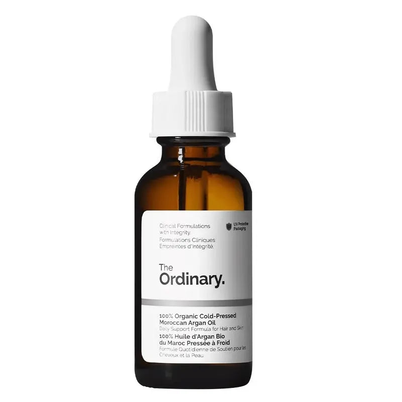 The Ordinary 100% Organic Cold Pressed Moroccan Argan Oil For Dry & Flaky Skin 30ml The Ordinary