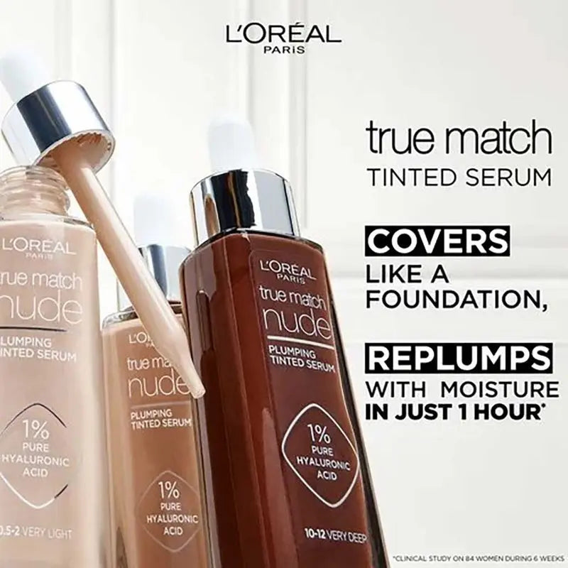 L'Oreal Paris True Match Nude Tinted Serum 30ml, Shade 5-6 Medium Tan L'oreal Paris