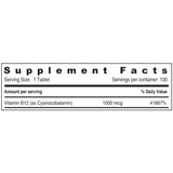 Sunshine Nutrition Vitamin B12 1000Mcg Rapid Action Tablet 100's Sunshine Nutrition