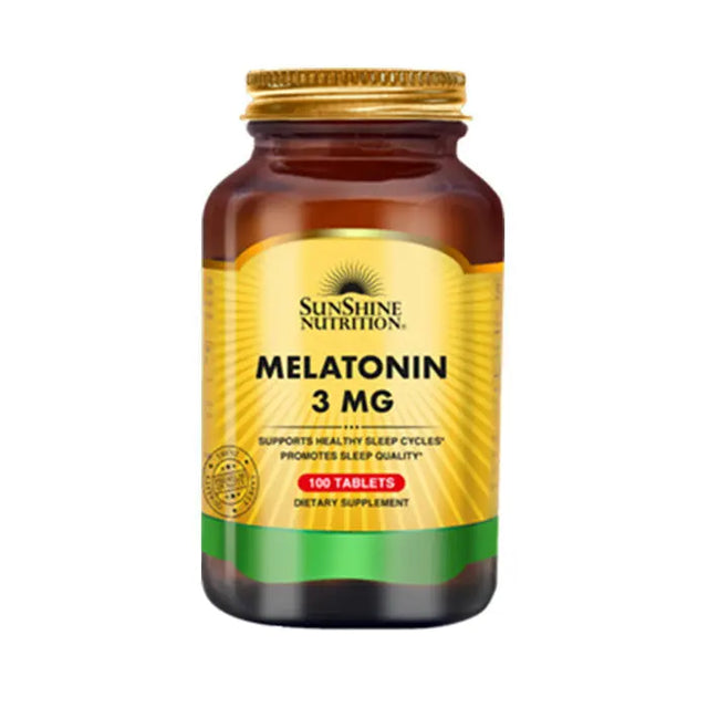 Sunshine Nutrition Melatonin 3mg 100 Tabs - www.palcgcc.com