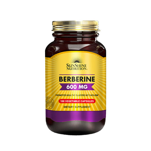 Sunshine Nutrition Berberine 600mg 100 capsules Sunshine Nutrition