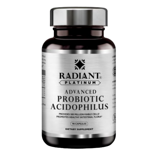 Radiant Platinum Advanced Probiotic Acidophilus 90 Caps Radiant Platinum