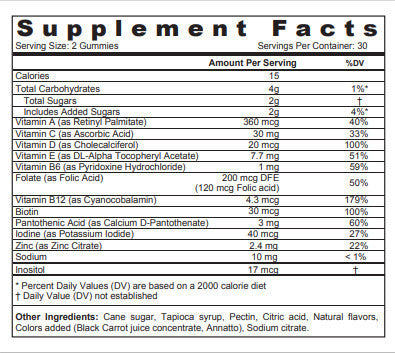 Sunshine Nutrition Cool Gummies Complete Multivitamin for Kids, Natural Orange & Berry Flavors - 60's Sunshine Nutrition