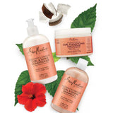 Shea Moisture Coconut and Hibiscus Curl & Shine Shampoo Sulphate Free Cleanser for Curly and Thick Hair 384ml Shea Moisture