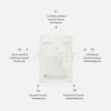 Mixsoon Centella Mask Pack 25g, Soothing Sheet with Asiatica Extract for Hydration and Skin Repair - 5pcs Mixsoon