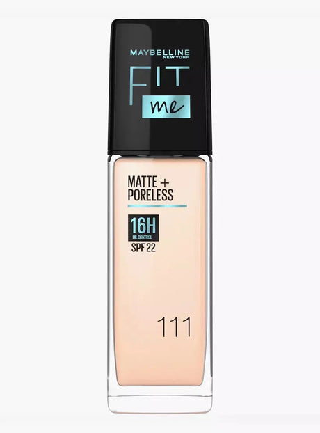 Maybelline New York Fit Me 111 Matte+Poreless SPF 22 Liquid Foundation Maybelline