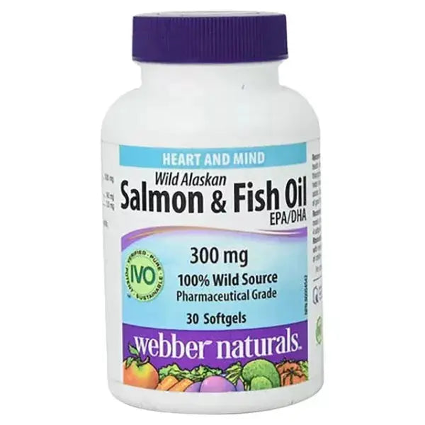 Webber Natural Omega -3 Salmon & Fish Oil Sg 30S Webber Natural