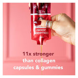 Zooki Super Strength Marine Collagen 11000mg Sour Cherry Flavor Liquid Sachets 18.5ml, Pack of 14's Zooki