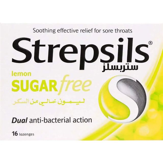 Strepsils Lemon Sugar Free Lozenges 16's - www.palcgcc.com