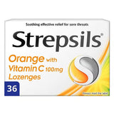 Strepsils Orange with Vitamin C Lozenges 36's Strepsils