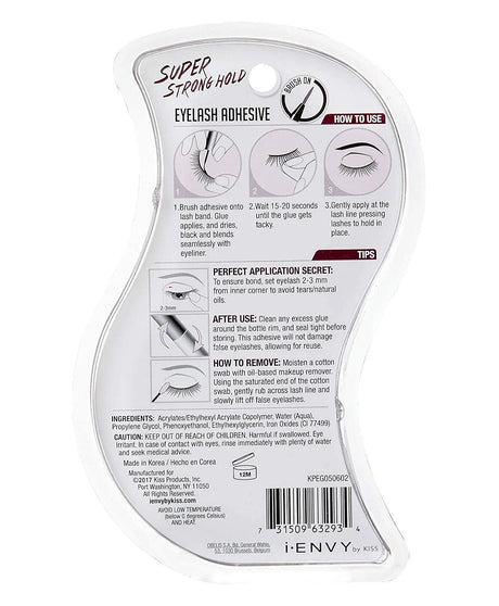 Kiss I, Envy Eyelash Adhesive Super Strong Hold www.palcgcc.com
