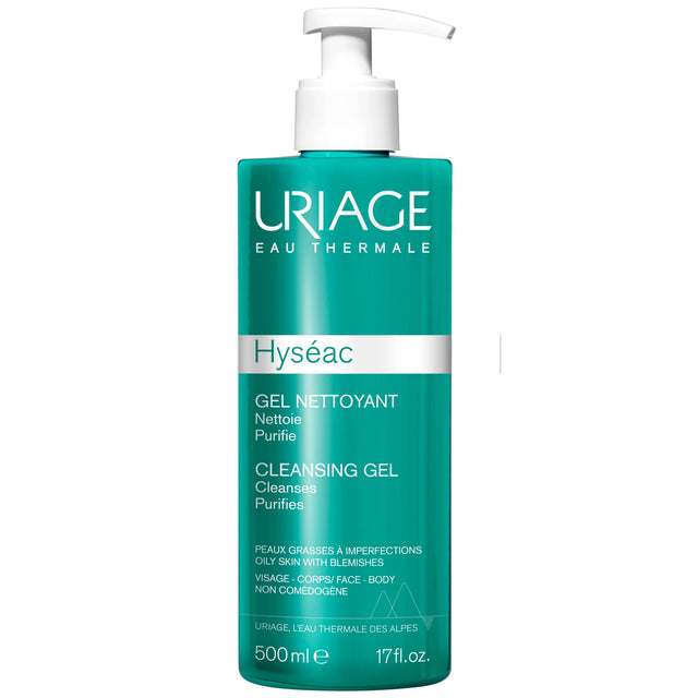 Uriage Hyseac Soap-Free Cleansing Gel For Combination to Oily Skin 500ml Uriage