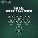 Biofreeze Pain Relief Gel For Muscle & Joint Pain, Temporary Pain Relief  With Soothing Menthol 118ml Biofreeze