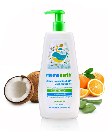 Mamaearth Deeply Nourishing Body Wash For Babies - 400mL mamaearth